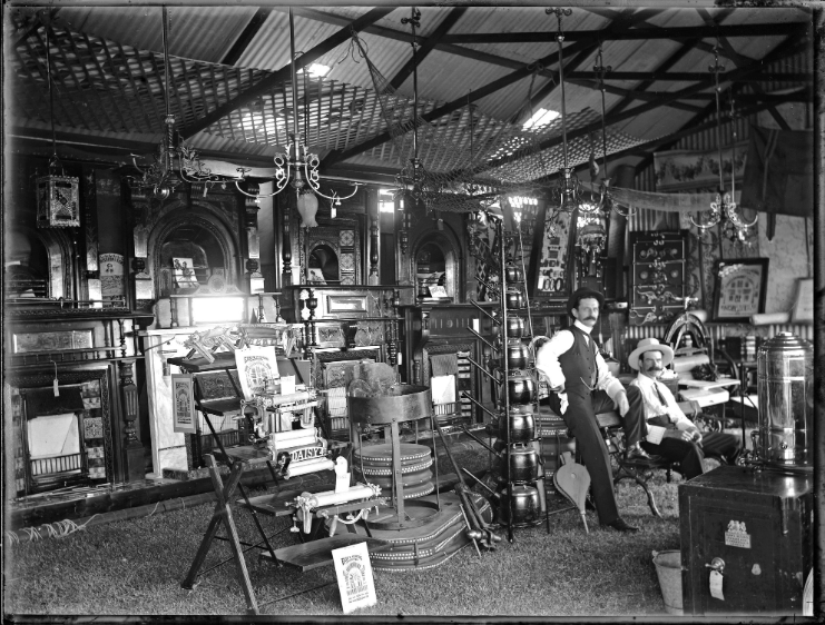 Sorbys exhibit at Newcastle Show, NSW, [16 March 1906]. Ralph Snowball Archive.